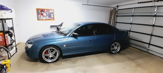 A customer's car at DRAUTOTEC, ready for collection